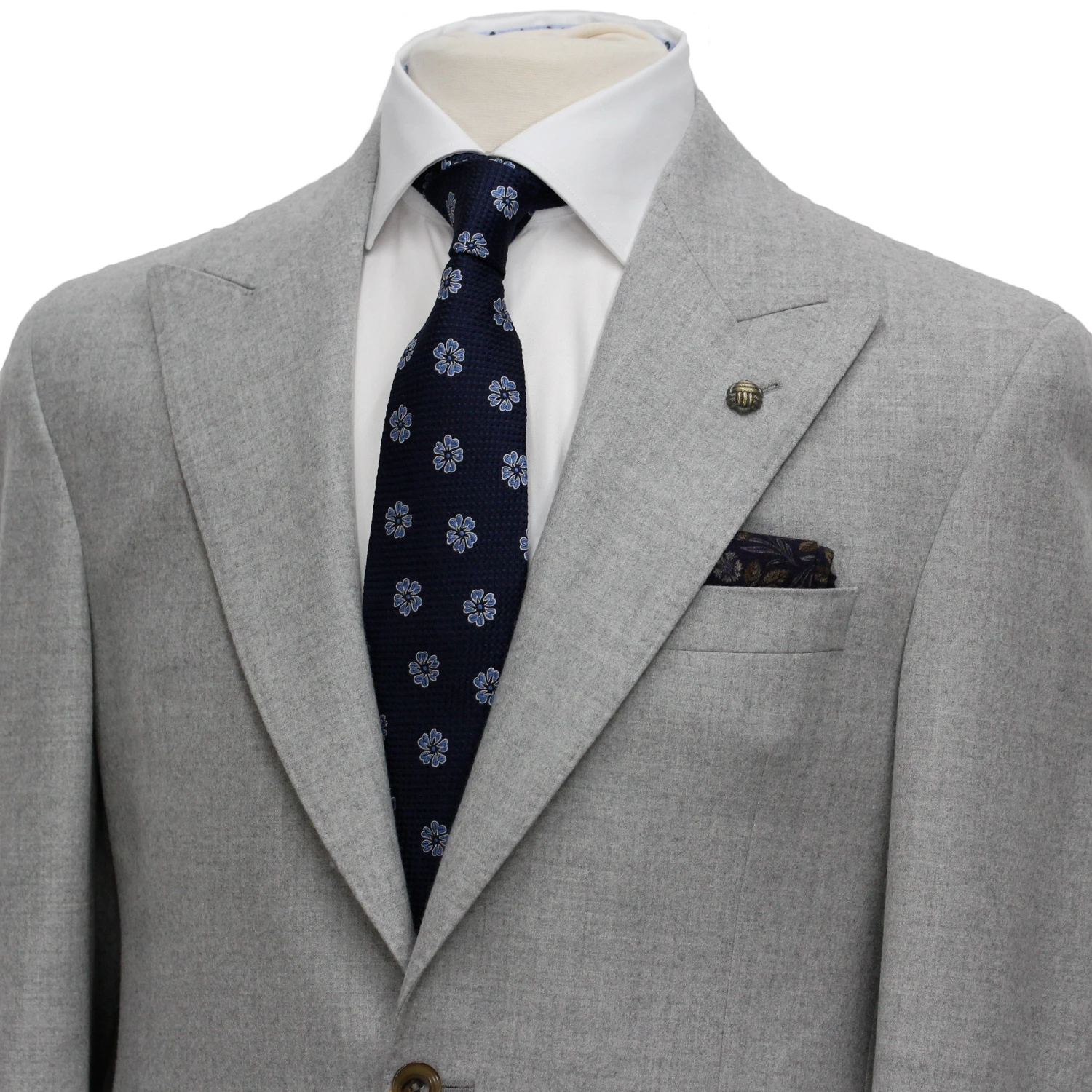 Neat Gray Morgan Contemporary Fit DRAGO Wool Suit - Jack Victor 4 Neat Gray Morgan Contemporary Fit DRAGO Wool Suit - Jack Victor - Image 2