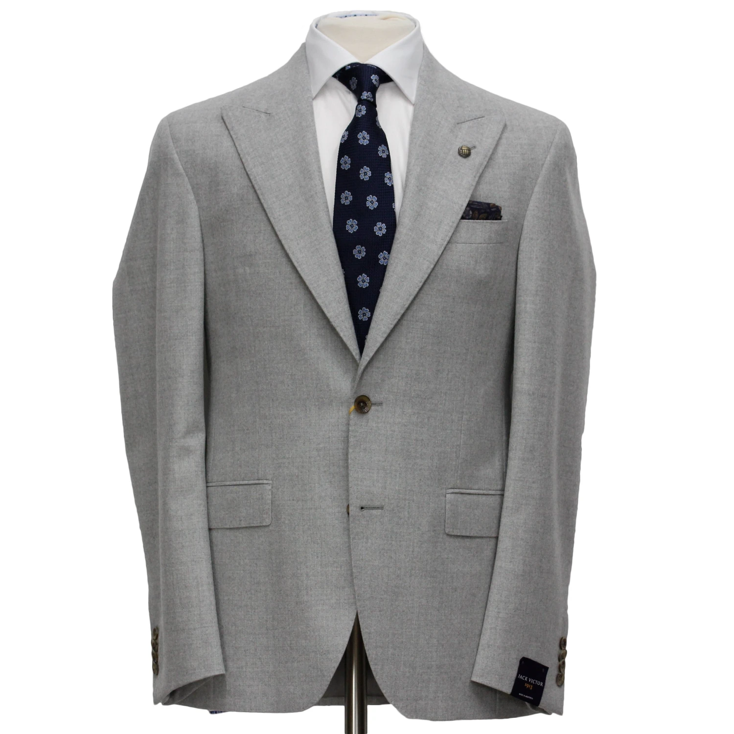 Neat Gray Morgan Contemporary Fit DRAGO Wool Suit - Jack Victor 3 Neat Gray Morgan Contemporary Fit DRAGO Wool Suit - Jack Victor
