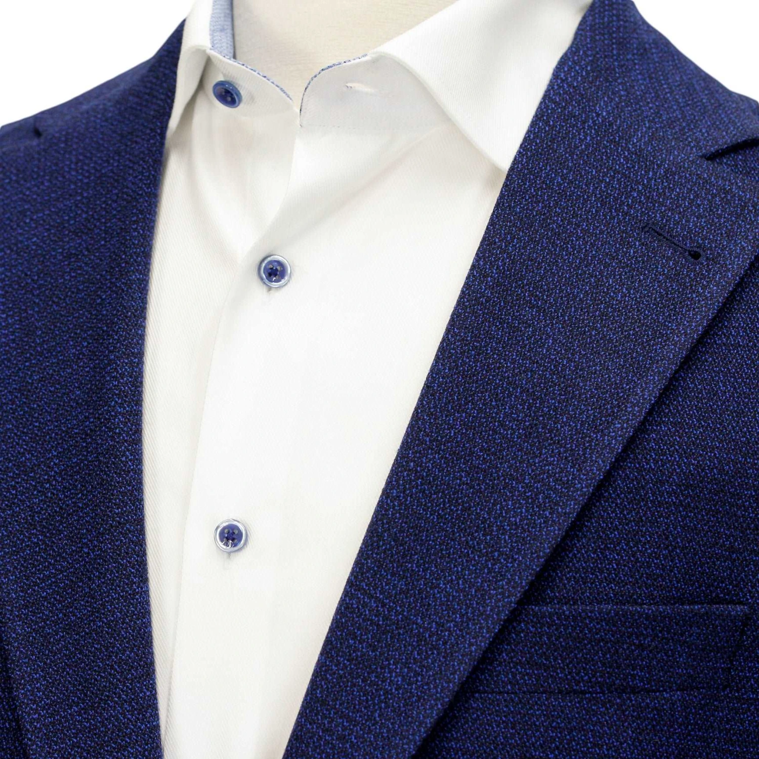 Blue Basketweave Hampton Contemporary Fit Unconstructed Sport Jacket - Jack Victor 7 Blue Basketweave Hampton Contemporary Fit Unconstructed Sport Jacket - Jack Victor - Image 5