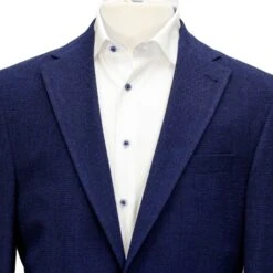 Blue Basketweave Hampton Contemporary Fit Unconstructed Sport Jacket - Jack Victor 13 Blue Basketweave Hampton Contemporary Fit Unconstructed Sport Jacket - Jack Victor -ETON Store Jack Victor Blue Checked Sport UNCONSTRUCTED Jacket 5