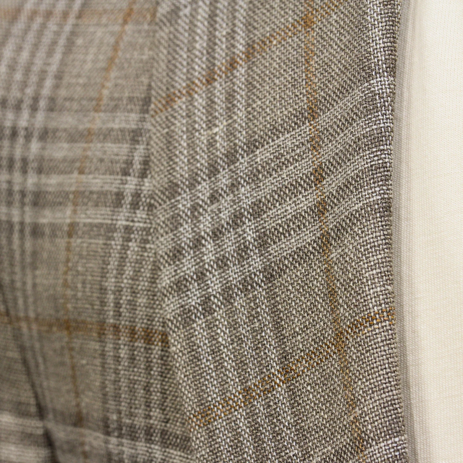 Taupe Check Loro Piana Wool/Silk/Linen Hampton Contemporary Fit Comfortwear Blazer - Jack Victor 9 Taupe Check Loro Piana Wool/Silk/Linen Hampton Contemporary Fit Comfortwear Blazer - Jack Victor - Image 7