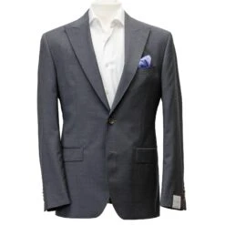 Neat Gray Engel Modern Fit Peak Lapel Wool Suit - Jack Victor 15 Neat Gray Engel Modern Fit Peak Lapel Wool Suit - Jack Victor -ETON Store Jack Victor Gray MODERN FIT SUIT PEAK LAPEL 1