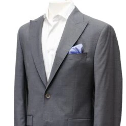 Neat Gray Engel Modern Fit Peak Lapel Wool Suit - Jack Victor 18 Neat Gray Engel Modern Fit Peak Lapel Wool Suit - Jack Victor -ETON Store Jack Victor Gray MODERN FIT SUIT PEAK LAPEL 4