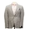 Light Gray Linen/Silk/Cotton Peak Lapel Morgan Contemporary Fit Sport Jacket - Jack Victor 1913 1 Light Gray Linen/Silk/Cotton Peak Lapel Morgan Contemporary Fit Sport Jacket - Jack Victor 1913 -ETON Store Jack Victor JVC11025 MORGAN 1