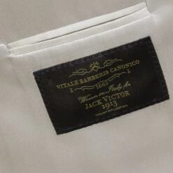 Light Gray Linen/Silk/Cotton Peak Lapel Morgan Contemporary Fit Sport Jacket - Jack Victor 1913 14 Light Gray Linen/Silk/Cotton Peak Lapel Morgan Contemporary Fit Sport Jacket - Jack Victor 1913 -ETON Store Jack Victor JVC11025 MORGAN 6