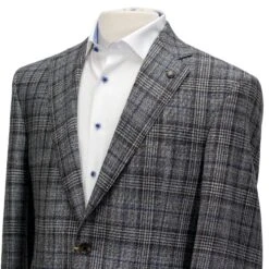 Gray With Brown Prince Of Wales Check Century Classic Fit Sport Coat - Jack Victor 11 Gray With Brown Prince Of Wales Check Century Classic Fit Sport Coat - Jack Victor -ETON Store Jack Victor SPORT Jacket 16 b6ccc762 27f1 4b5a a2ec c1aa0b54eaf9
