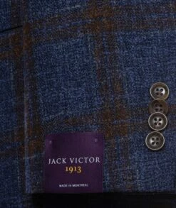 Blue With Brown Glen Check McAllen Contemporary Fit Sport Coat 9 Blue With Brown Glen Check McAllen Contemporary Fit Sport Coat -ETON Store Jacques 40