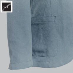 Laser Cut Denim Blue Cotton Hybrid Sport Jacket - ELEVENTY 14 Laser Cut Denim Blue Cotton Hybrid Sport Jacket - ELEVENTY -ETON Store K70GIAF02JAC25001 7