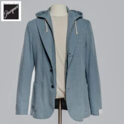 Laser Cut Denim Blue Cotton Hybrid Sport Jacket - ELEVENTY 15 Laser Cut Denim Blue Cotton Hybrid Sport Jacket - ELEVENTY -ETON Store K70GIAF02JAC25001 8