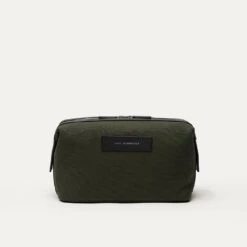 Green Kenyatta Organic Cotton Canvas Toiletry Bag - WANT LES ESSENTIELS