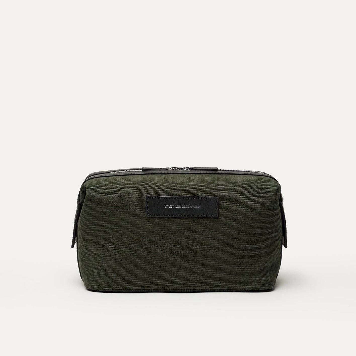 Green Kenyatta Organic Cotton Canvas Toiletry Bag - WANT LES ESSENTIELS 3 Green Kenyatta Organic Cotton Canvas Toiletry Bag - WANT LES ESSENTIELS