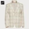 Cream Check Linen Wool Contemporary Fit Sport Jacket - L.B.M 1911 2 Cream Check Linen Wool Contemporary Fit Sport Jacket - L.B.M 1911 -ETON Store L.B.M191152060 01 1