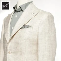 Oatmeal Linen Contemporary Fit Sport Jacket - L.B.M 1911 7 Oatmeal Linen Contemporary Fit Sport Jacket - L.B.M 1911 -ETON Store L.B.M191152062 02 2