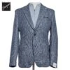 Blue Houndstooth/Check Wool-Silk-Linen Unconstructed Sport Jacket - L.B.M 1911 1 Blue Houndstooth/Check Wool-Silk-Linen Unconstructed Sport Jacket - L.B.M 1911 -ETON Store L.B.M191152121 02 1