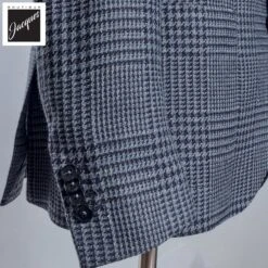 Blue Houndstooth/Check Wool-Silk-Linen Unconstructed Sport Jacket - L.B.M 1911 8 Blue Houndstooth/Check Wool-Silk-Linen Unconstructed Sport Jacket - L.B.M 1911 -ETON Store L.B.M191152121 02 3