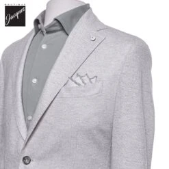 Ice Gray Linen-Cotton Jersey Unconstructed Sport Jacket - L.B.M 1911 11 Ice Gray Linen-Cotton Jersey Unconstructed Sport Jacket - L.B.M 1911 -ETON Store L.B.M55209 02 6