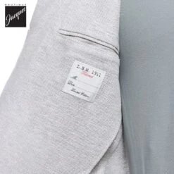 Ice Gray Linen-Cotton Jersey Unconstructed Sport Jacket - L.B.M 1911 14 Ice Gray Linen-Cotton Jersey Unconstructed Sport Jacket - L.B.M 1911 -ETON Store L.B.M55209 02 8