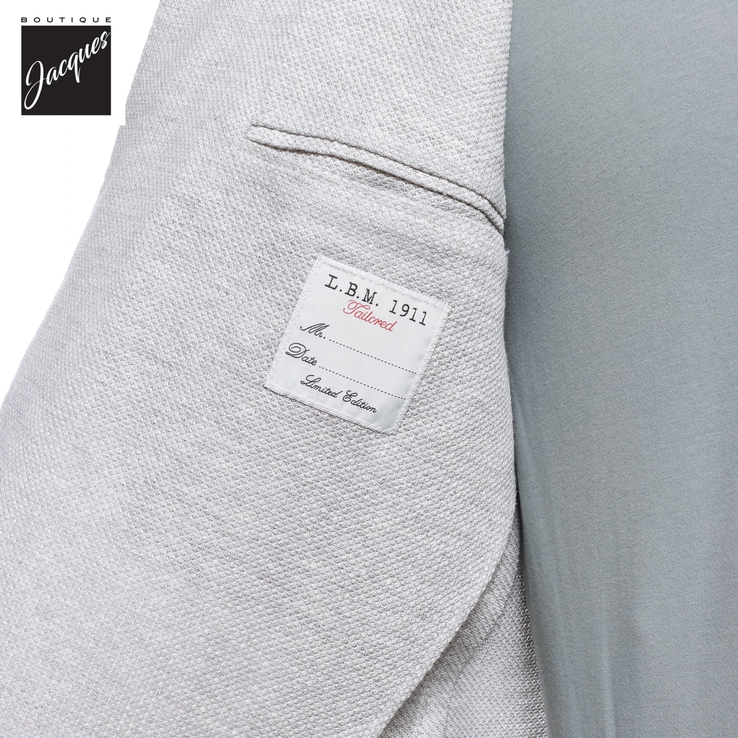 Ice Gray Linen-Cotton Jersey Unconstructed Sport Jacket - L.B.M 1911 7 Ice Gray Linen-Cotton Jersey Unconstructed Sport Jacket - L.B.M 1911 - Image 5