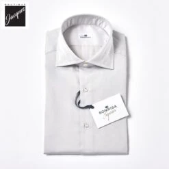 Ice Gray Superior Cotton Twill Modern Fit Dress Shirt - SONRISA