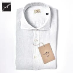 Ice Gray Linen Modern Fit Casual Shirt - SONRISA