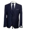 Navy Neat Check Esprit Modern Fit Loro Piana Wool Suit - Jack Victor