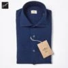 Dark Blue Denim Linen-Cotton Modern Fit Casual Shirt - SONRISA 2 Dark Blue Denim Linen-Cotton Modern Fit Casual Shirt - SONRISA -ETON Store L7 HW1141 03 1