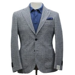 Blue Prince Of Wales Cotton Contemporary Fit Sport Jacket - L.B.M 1911 20 Blue Prince Of Wales Cotton Contemporary Fit Sport Jacket - L.B.M 1911 -ETON Store LBM 1911 45286 03 1