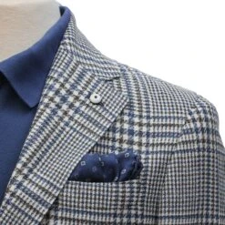 Blue Prince Of Wales Cotton Contemporary Fit Sport Jacket - L.B.M 1911 24 Blue Prince Of Wales Cotton Contemporary Fit Sport Jacket - L.B.M 1911 -ETON Store LBM 1911 45286 03 5