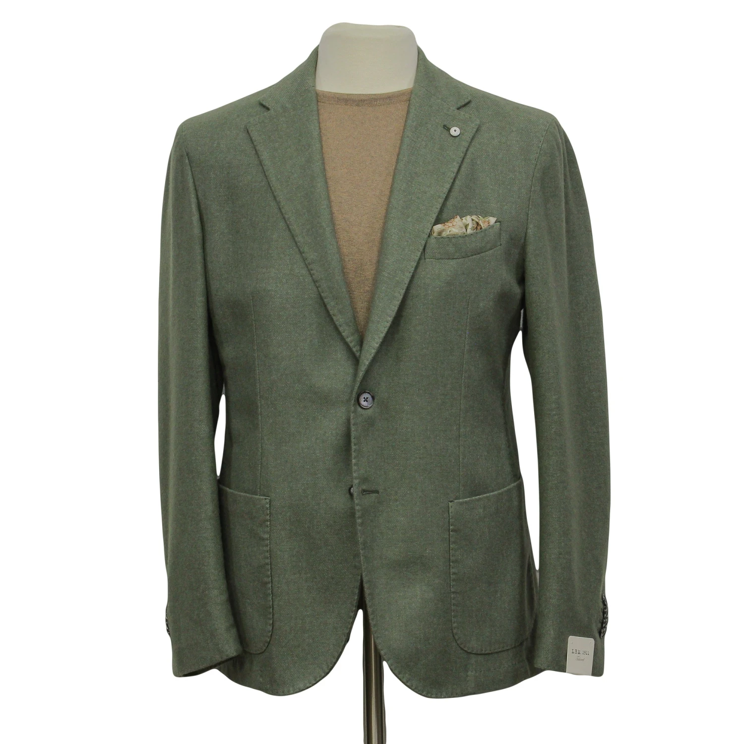 Green Wool-Cashmere Unconstructed Contemporary Fit Sport Jacket - L.B.M. 1911 6 Green Wool-Cashmere Unconstructed Contemporary Fit Sport Jacket - L.B.M. 1911 - Image 4