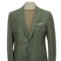 Green Wool-Cashmere Unconstructed Contemporary Fit Sport Jacket - L.B.M. 1911 14 Green Wool-Cashmere Unconstructed Contemporary Fit Sport Jacket - L.B.M. 1911 -ETON Store LBM 1911 45519 01 2