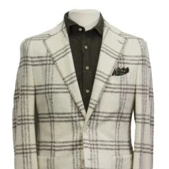 Cream Check Wool-Blend Unconstructed Contemporary Sport Jacket - L.B.M. 1911 11 Cream Check Wool-Blend Unconstructed Contemporary Sport Jacket - L.B.M. 1911 -ETON Store LBM 1911 45704 01 07