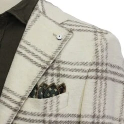 Cream Check Wool-Blend Unconstructed Contemporary Sport Jacket - L.B.M. 1911 13 Cream Check Wool-Blend Unconstructed Contemporary Sport Jacket - L.B.M. 1911 -ETON Store LBM 1911 45704 01 10