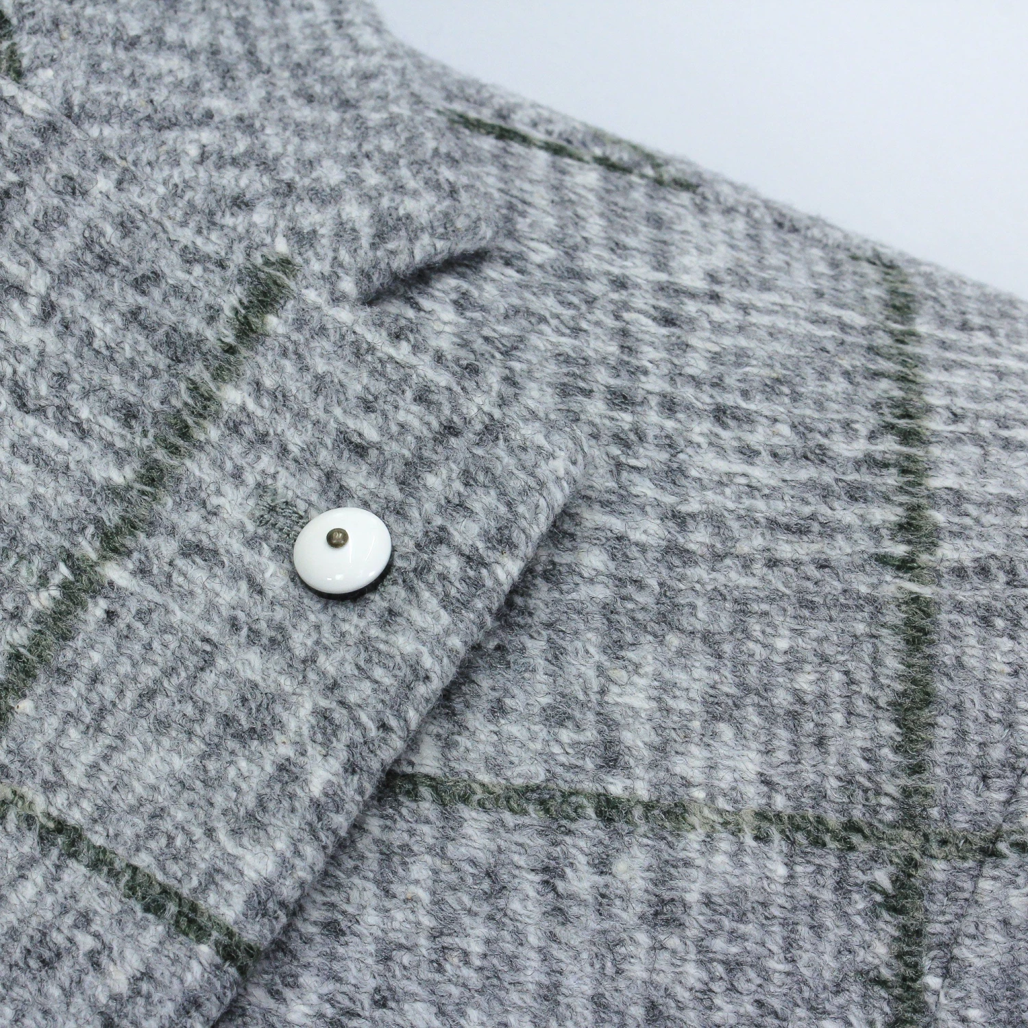 Gray Check Cotton-Wool Unconstructed Contemporary Sport Jacket - L.B.M. 1911 10 Gray Check Cotton-Wool Unconstructed Contemporary Sport Jacket - L.B.M. 1911 - Image 8
