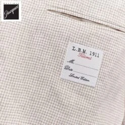 Oatmeal Houndstooth Linen Unconstructed Jacket - LBM 1911 -ETON Store LBM 32030 021