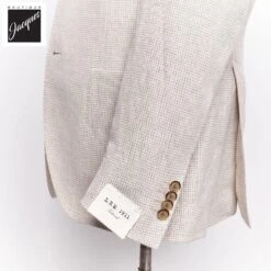 Oatmeal Houndstooth Linen Unconstructed Jacket - LBM 1911 -ETON Store LBM 32030 02 2219e018 ad5e 4f7b b1b6 5471bd7c483b