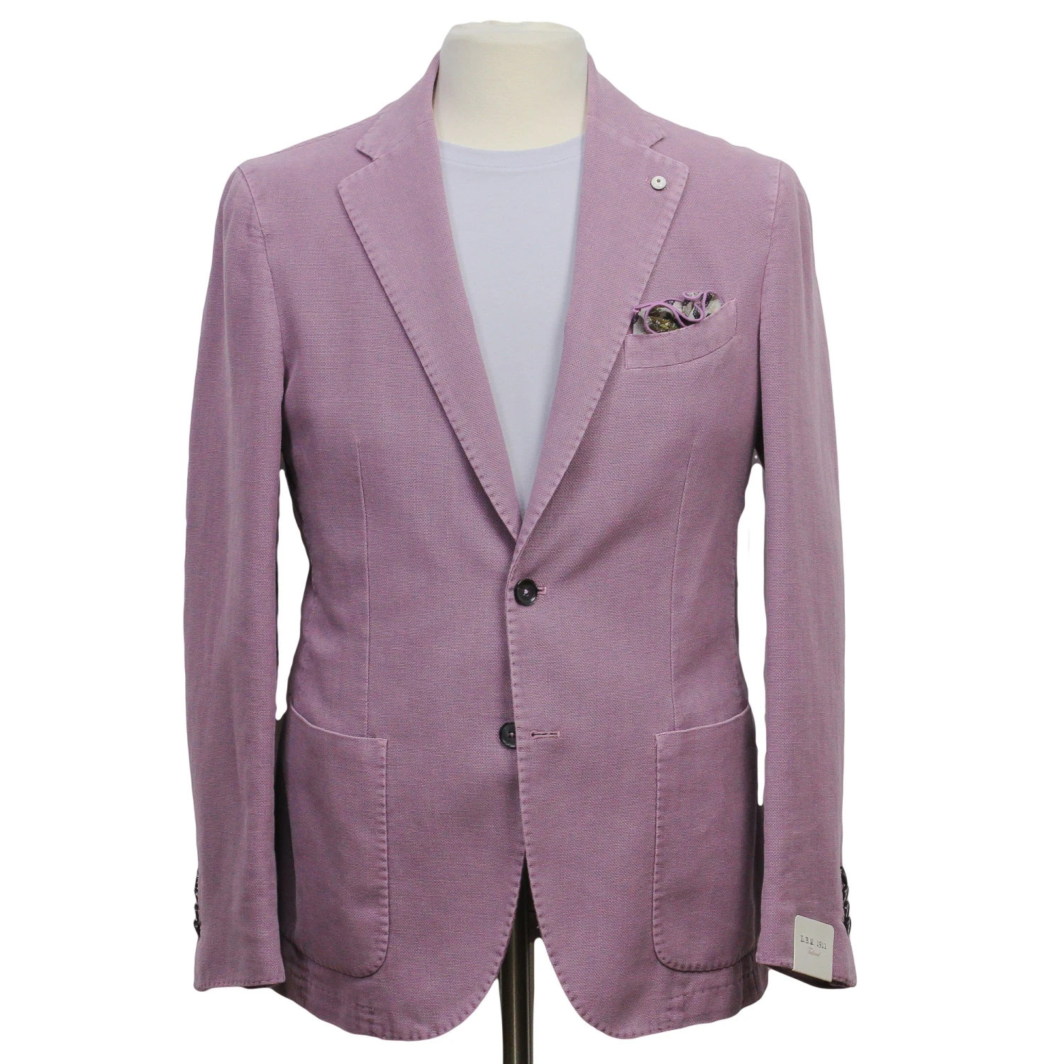 Lavender Garment-Washed Cotton-Ramie Unconstructed Sport Jacket - L.B.M. 1911 3 Lavender Garment-Washed Cotton-Ramie Unconstructed Sport Jacket - L.B.M. 1911