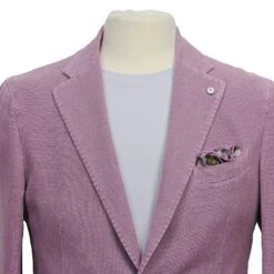 Lavender Garment-Washed Cotton-Ramie Unconstructed Sport Jacket - L.B.M. 1911 14 Lavender Garment-Washed Cotton-Ramie Unconstructed Sport Jacket - L.B.M. 1911 -ETON Store LBM 45317 02 4