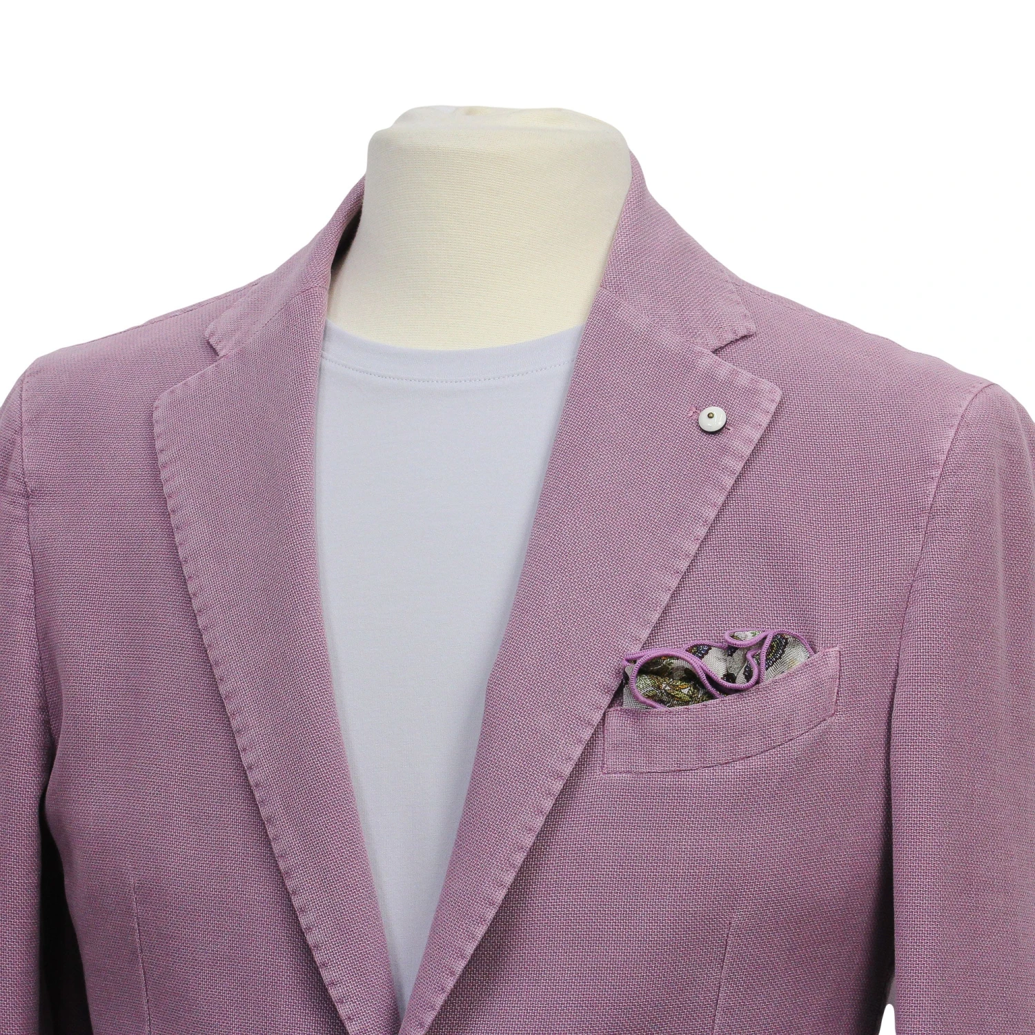 Lavender Garment-Washed Cotton-Ramie Unconstructed Sport Jacket - L.B.M. 1911 6 Lavender Garment-Washed Cotton-Ramie Unconstructed Sport Jacket - L.B.M. 1911 - Image 4