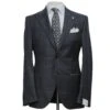 Gray Windowpane Wool Mantua Slim Fit Suit Peak Lapel - Luigi Bianchi 2 Gray Windowpane Wool Mantua Slim Fit Suit Peak Lapel - Luigi Bianchi -ETON Store LUIGI BIANCHI 00306 02 1