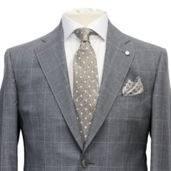 Grey Check Contemporary Fit Suit - Luigi Bianchi Mantova 10 Grey Check Contemporary Fit Suit - Luigi Bianchi Mantova -ETON Store LUIGI BIANCHI 23119 3