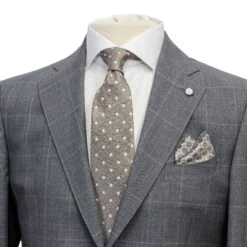 Grey Check Contemporary Fit Suit - Luigi Bianchi Mantova 12 Grey Check Contemporary Fit Suit - Luigi Bianchi Mantova -ETON Store LUIGI BIANCHI 23119 5