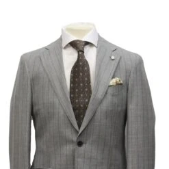 Gray Pin-Stripe Luigi Bianchi Mantova Suit 22 Gray Pin-Stripe Luigi Bianchi Mantova Suit -ETON Store LUIGI BIANCHI 33087 01 2