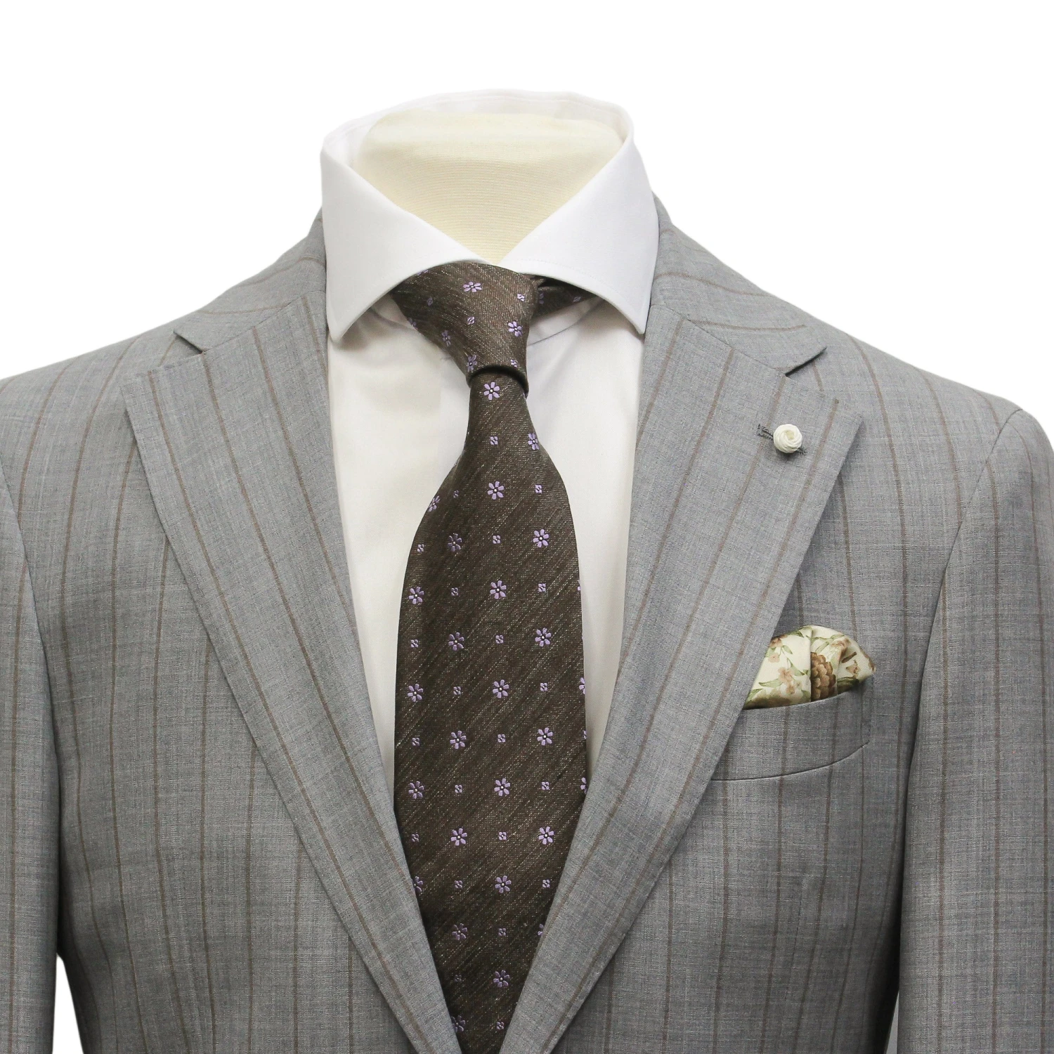 Gray Pin-Stripe Luigi Bianchi Mantova Suit 12 Gray Pin-Stripe Luigi Bianchi Mantova Suit - Image 10