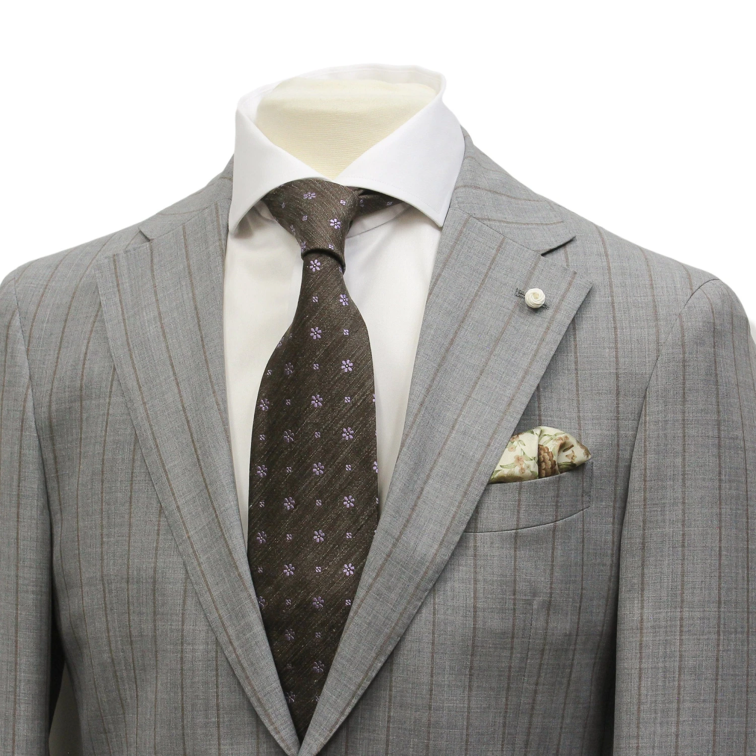 Gray Pin-Stripe Luigi Bianchi Mantova Suit 13 Gray Pin-Stripe Luigi Bianchi Mantova Suit - Image 11