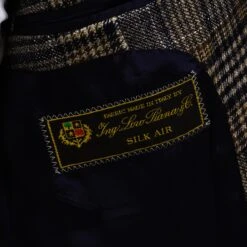 Brown & Navy Prince-of-Wales Wool/Silk/Cashmere Contemporary Fit Jacket - Luigi Bianchi 15 Brown & Navy Prince-of-Wales Wool/Silk/Cashmere Contemporary Fit Jacket - Luigi Bianchi -ETON Store LUIGI BIANCHI 42837 01 14