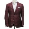 Red Windowpane Wool-Silk-Linen Dream Fit Sport Jacket - Luigi Bianchi 1 Red Windowpane Wool-Silk-Linen Dream Fit Sport Jacket - Luigi Bianchi -ETON Store LUIGI BIANCHI 43217 01 1