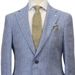 Azure Blue Linen Contemporary Fit Suit - Luigi Bianchi 14 Azure Blue Linen Contemporary Fit Suit - Luigi Bianchi -ETON Store LUIGI BIANCHI LINEN SUIT 4 2544b63d 4ee1 468a a547 a6a5bc71189a