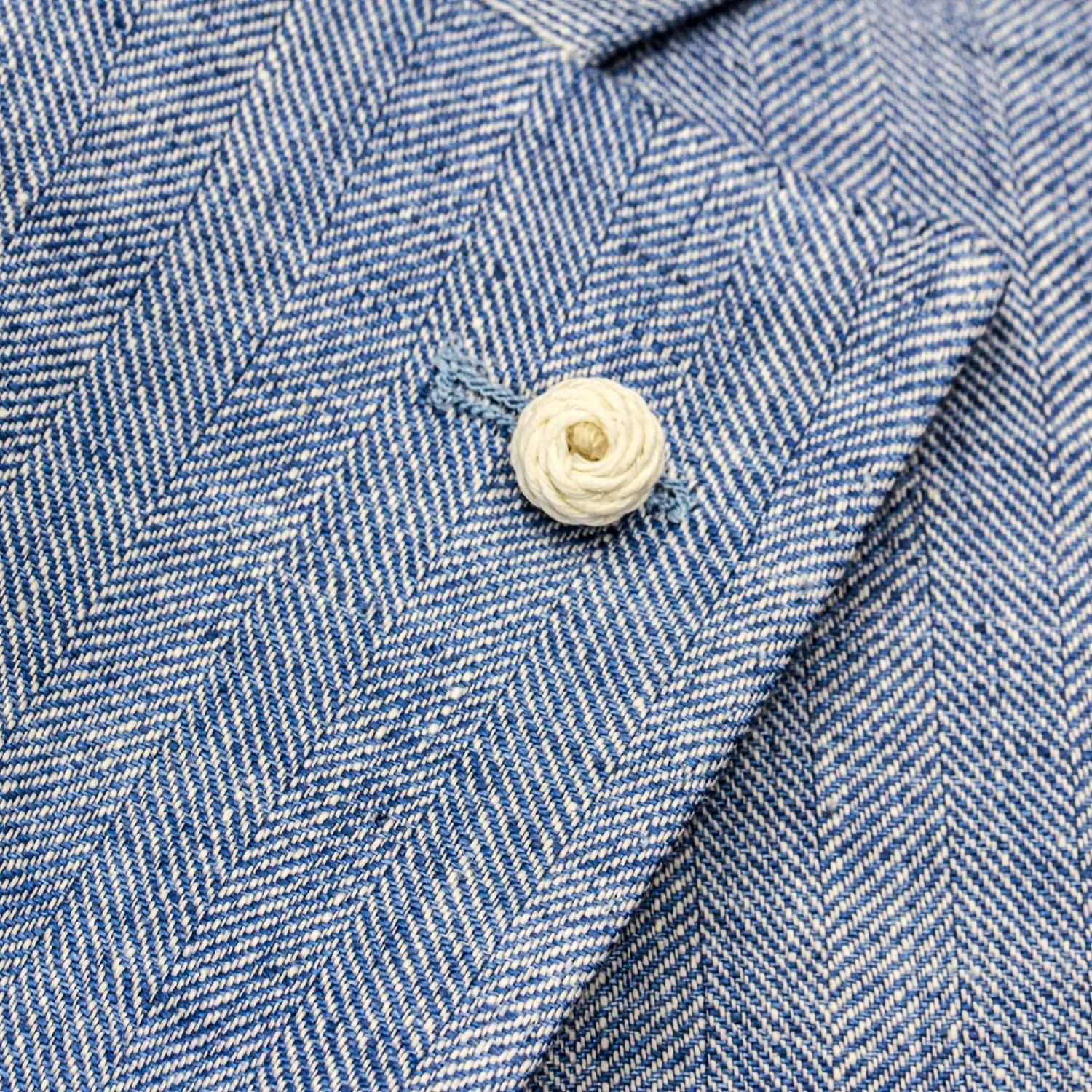 Azure Blue Linen Contemporary Fit Suit - Luigi Bianchi 10 Azure Blue Linen Contemporary Fit Suit - Luigi Bianchi - Image 8