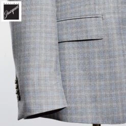 Blue Check Wool-Silk Dream Fit Sport Jacket - Luigi Bianchi 8 Blue Check Wool-Silk Dream Fit Sport Jacket - Luigi Bianchi -ETON Store LUIGIBIANCH52047 01 3