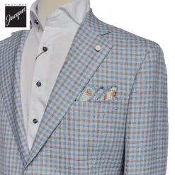 Light Blue Check Dream Fit Sport Jacket - Luigi Bianchi 7 Light Blue Check Dream Fit Sport Jacket - Luigi Bianchi -ETON Store LUIGIBIANCHI52048 01 2